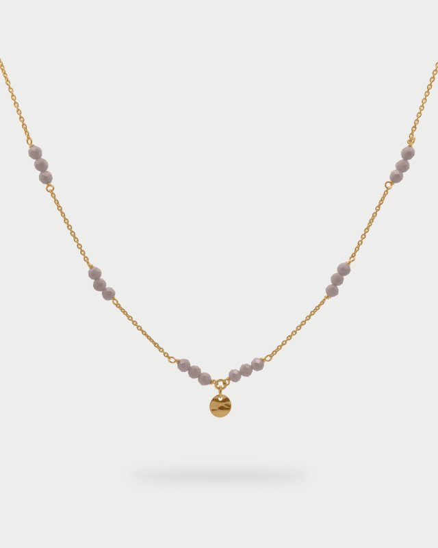 Girocollo catena con pepite Milky e Medaglia - gr-031 m4 m au